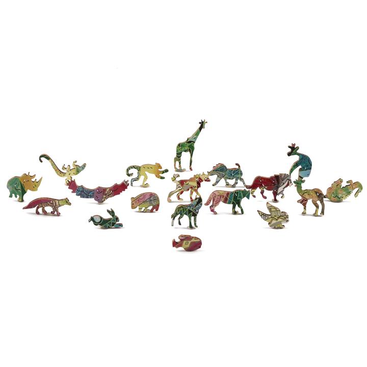 Coloured Elephant Wooden Jigsaw Puzzle