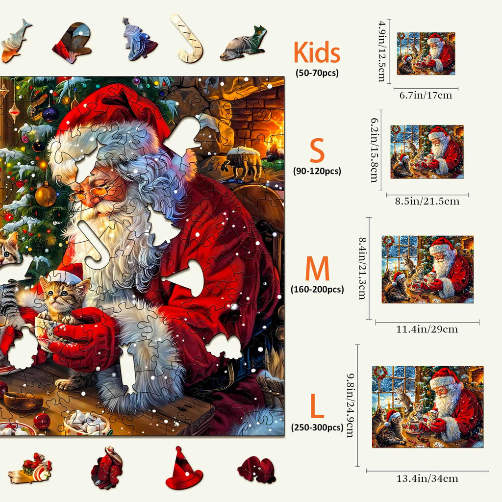 Warm Christmas-2 Wooden Jigsaw Puzzle