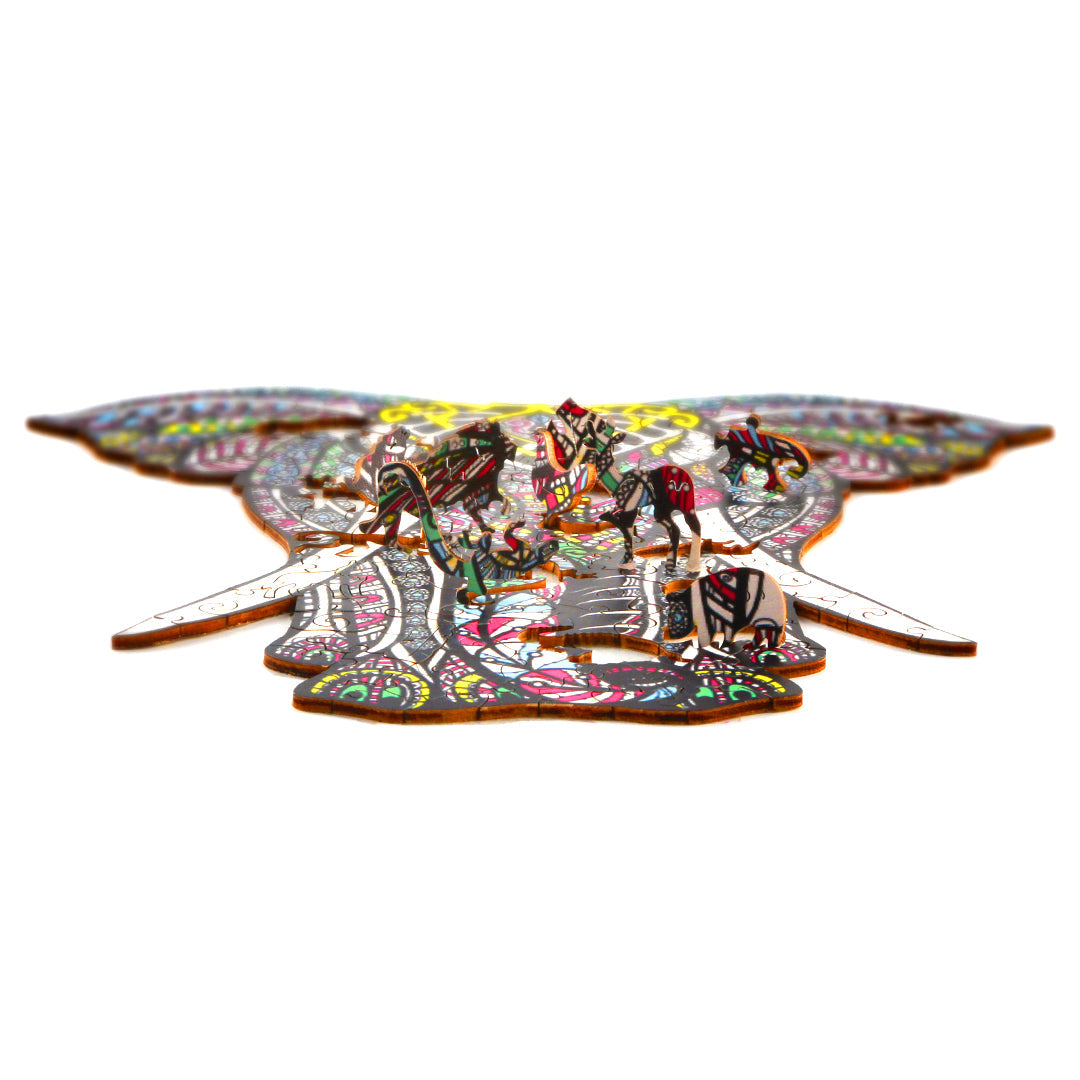 Noble Elephant Wooden Jigsaw Puzzle