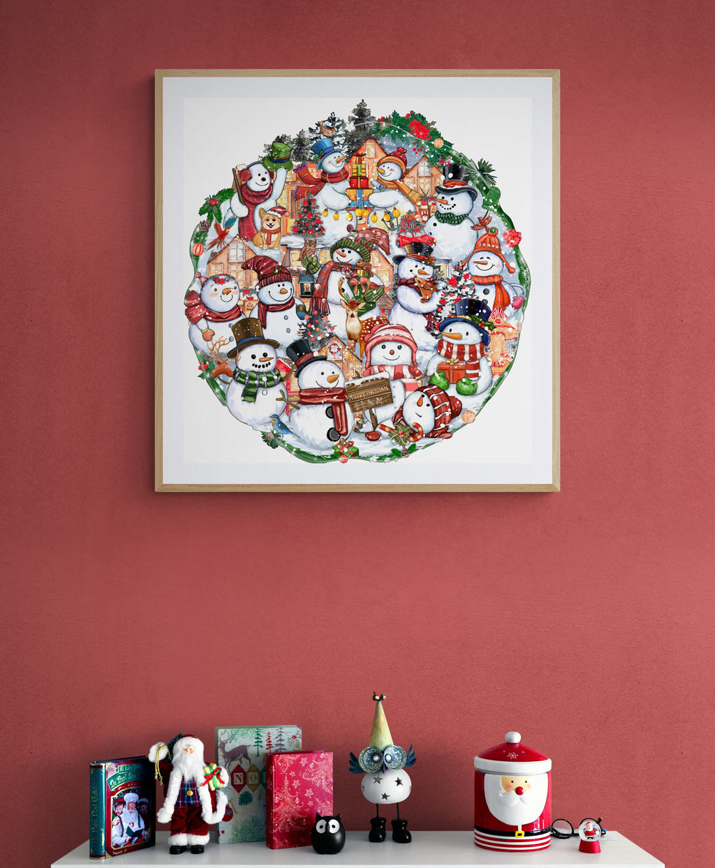 Merry Christmas Wooden Jigsaw Puzzle