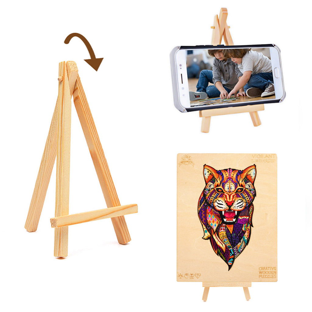 Vigilant Leopard Wooden Jigsaw Puzzle