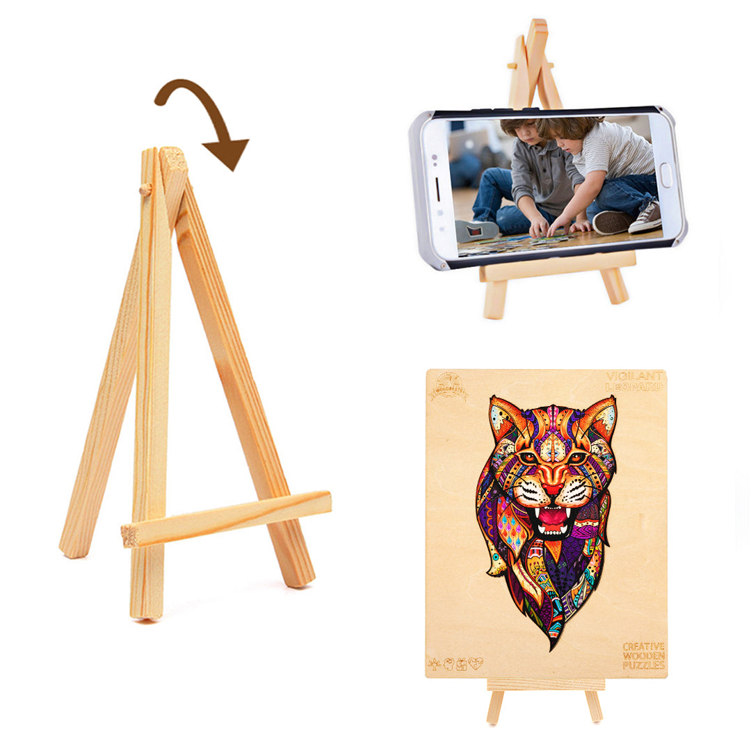 Vigilant Leopard Wooden Jigsaw Puzzle