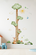 Whimsical Tree Growth Chart Wall Stickers