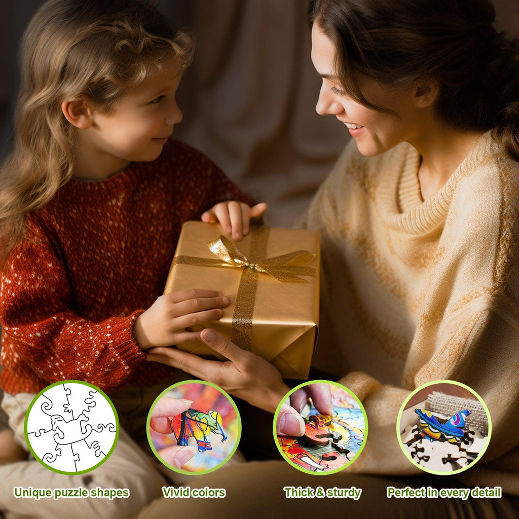 Cute Turtle Children's Wooden Jigsaw Puzzle