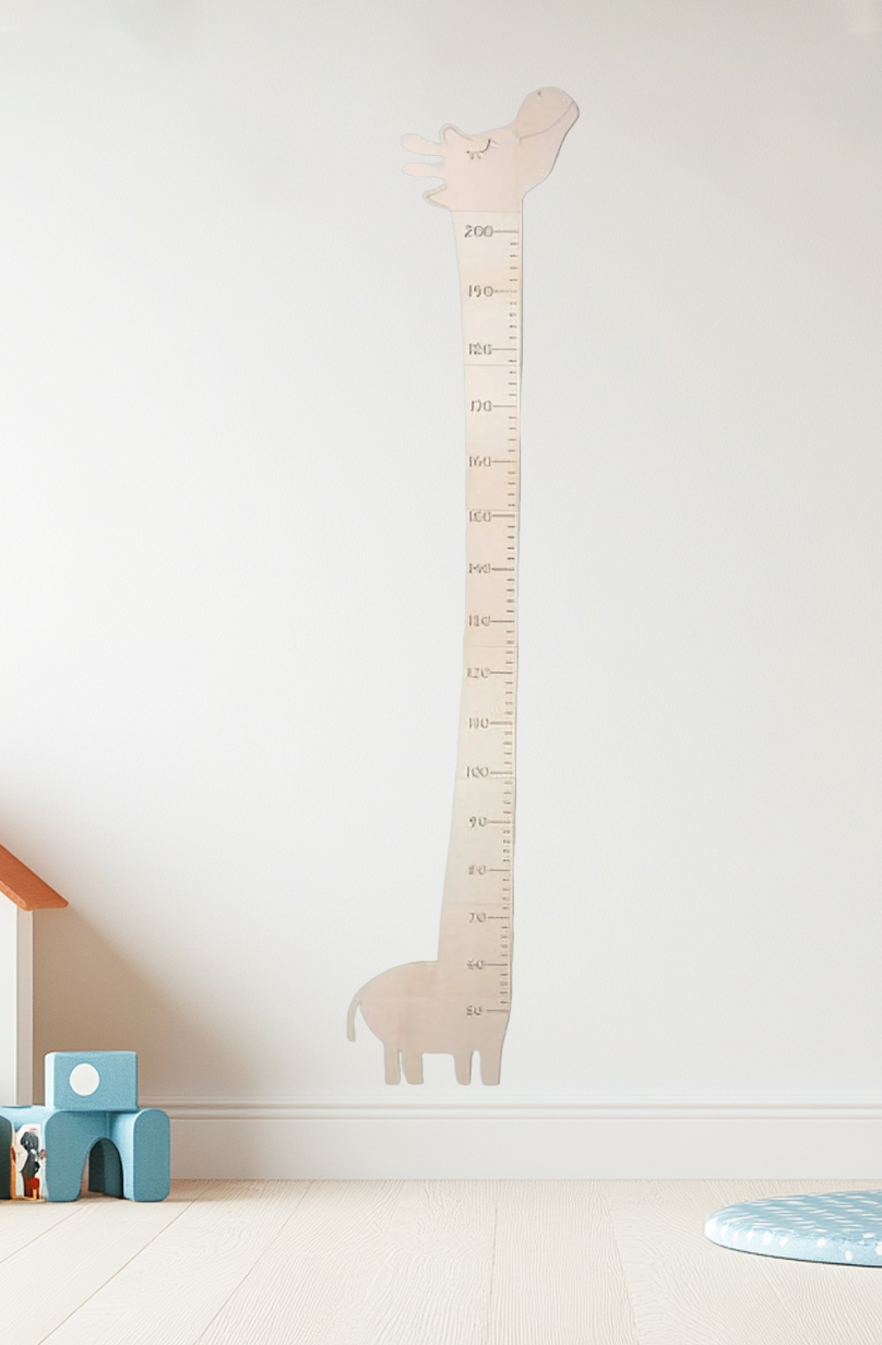Personalized Wooden Giraffe Growth Chart Ruler