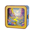 Dream Forest Kit 3D wooden puzzle night light featuring a colorful illuminated forest scene.