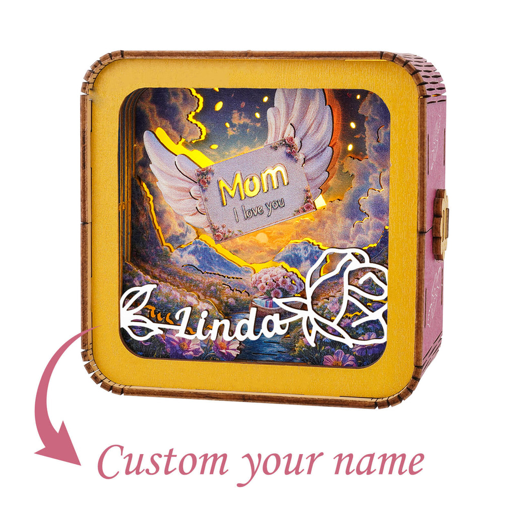 The letter is short but the love is deep Kit - Personalized 3D Wooden Puzzle Night Light
