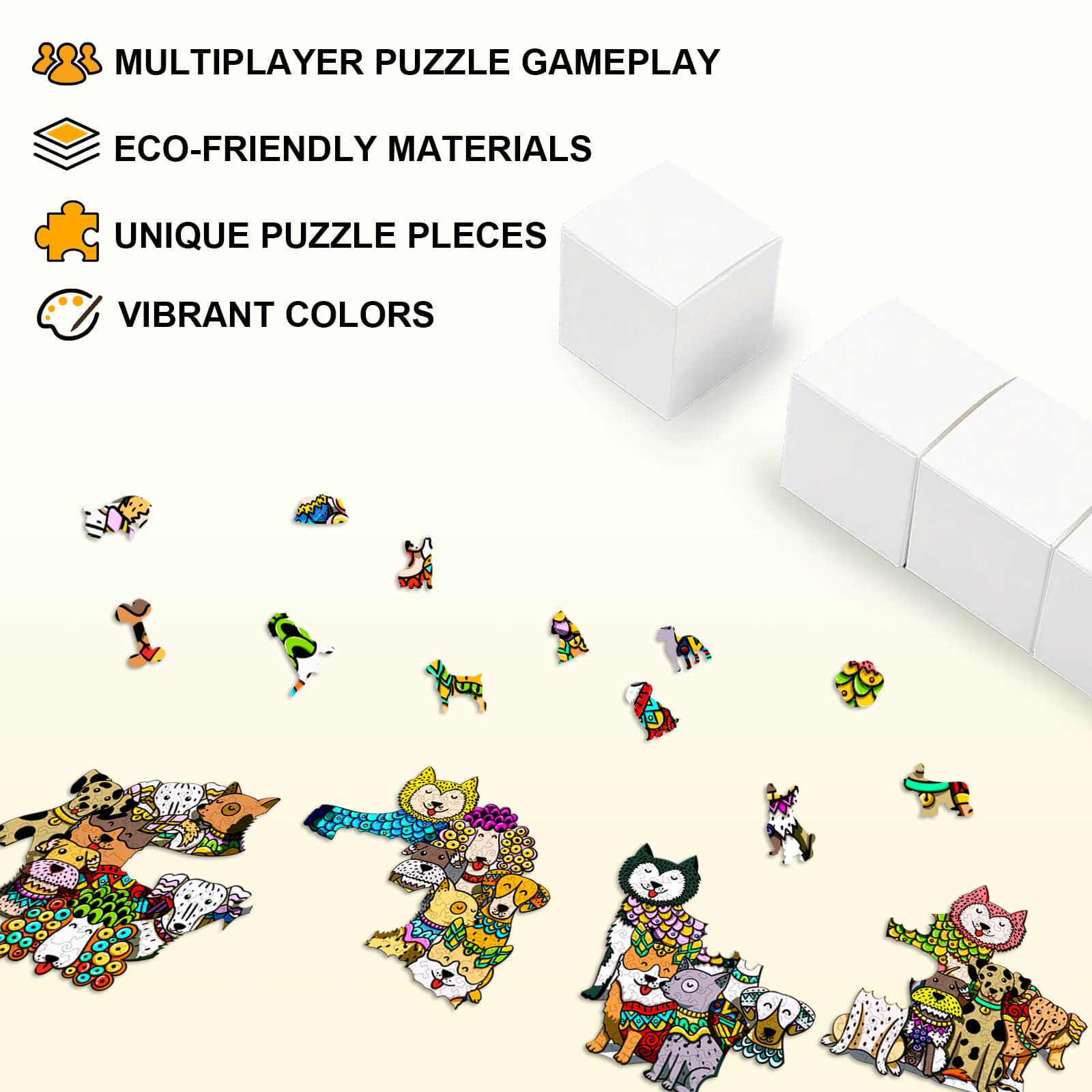 Party Puzzle-Rich Dog