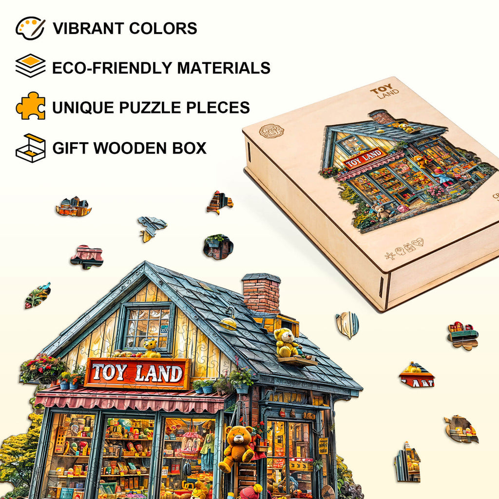toy land Wooden Jigsaw Puzzle