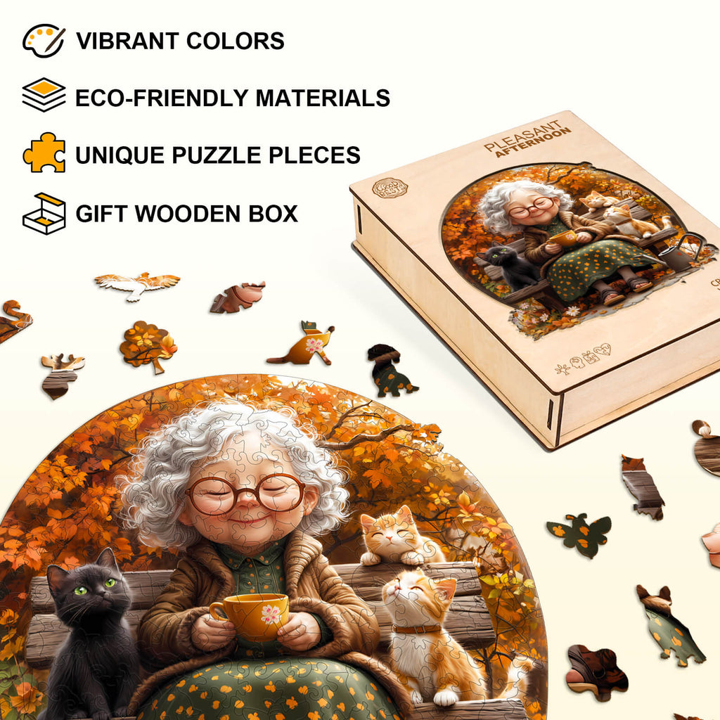 Pleasant afternoon  Wooden Jigsaw Puzzle