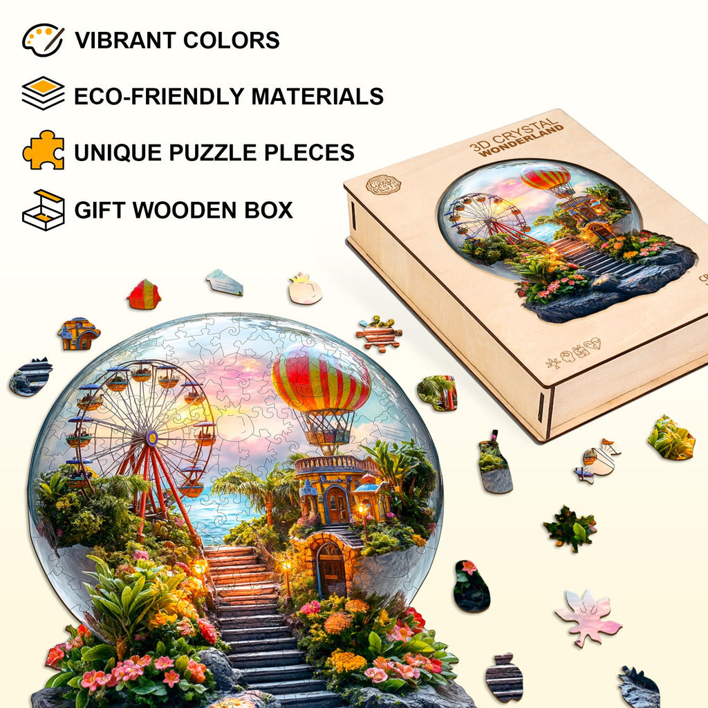 3D Crystal Wonderland  Wooden Jigsaw Puzzle