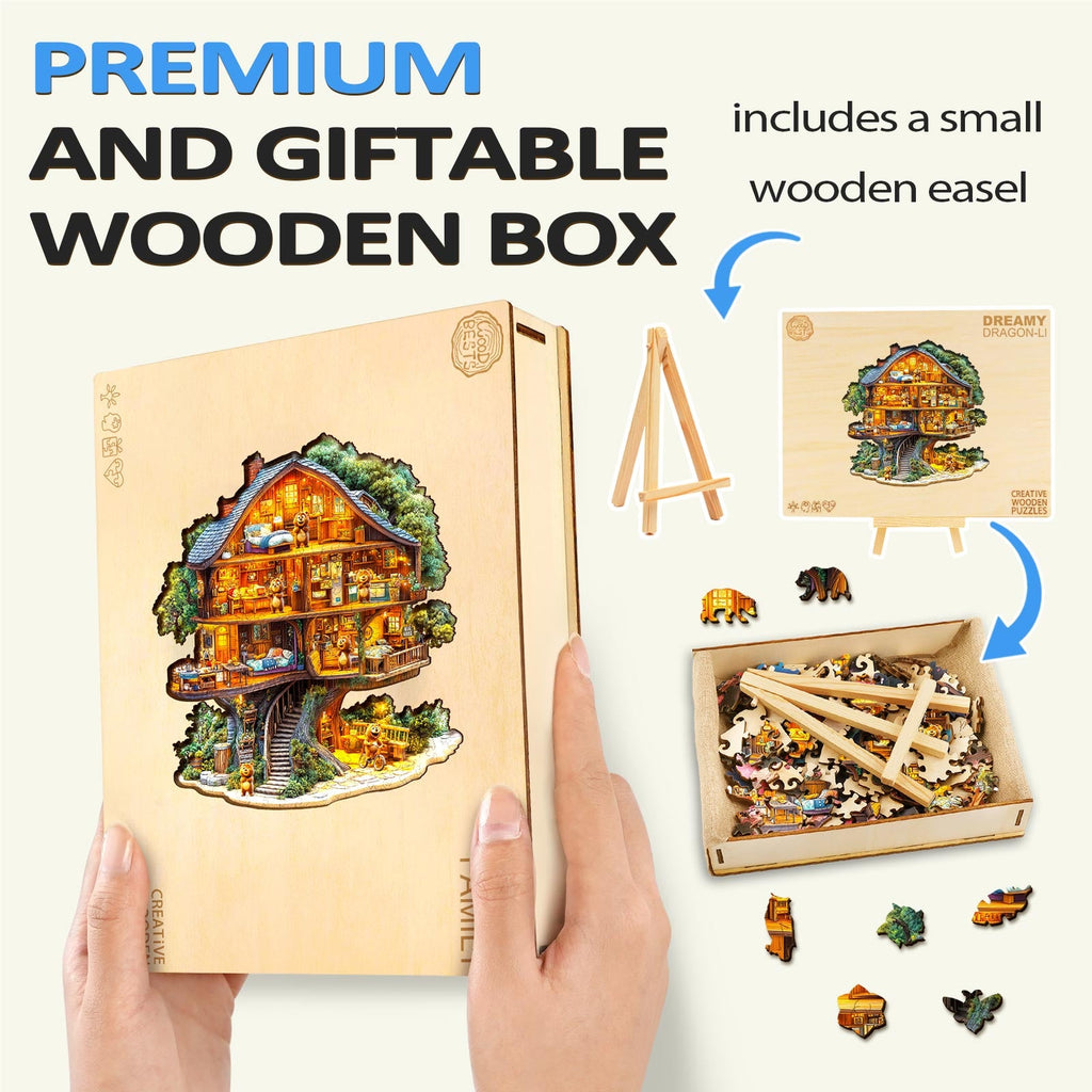 Bear House Wooden Jigsaw Puzzle