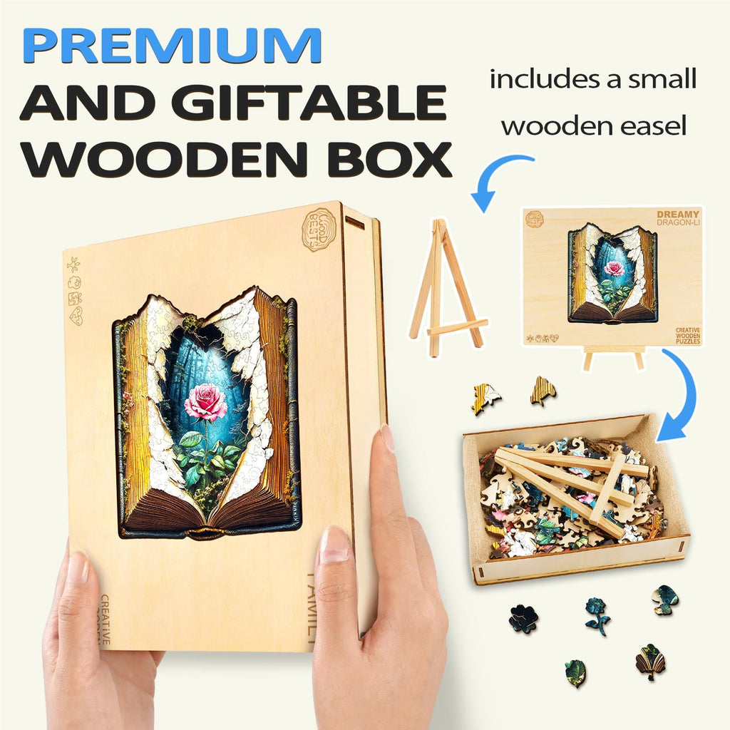 Blooming Story  Wooden Jigsaw Puzzle