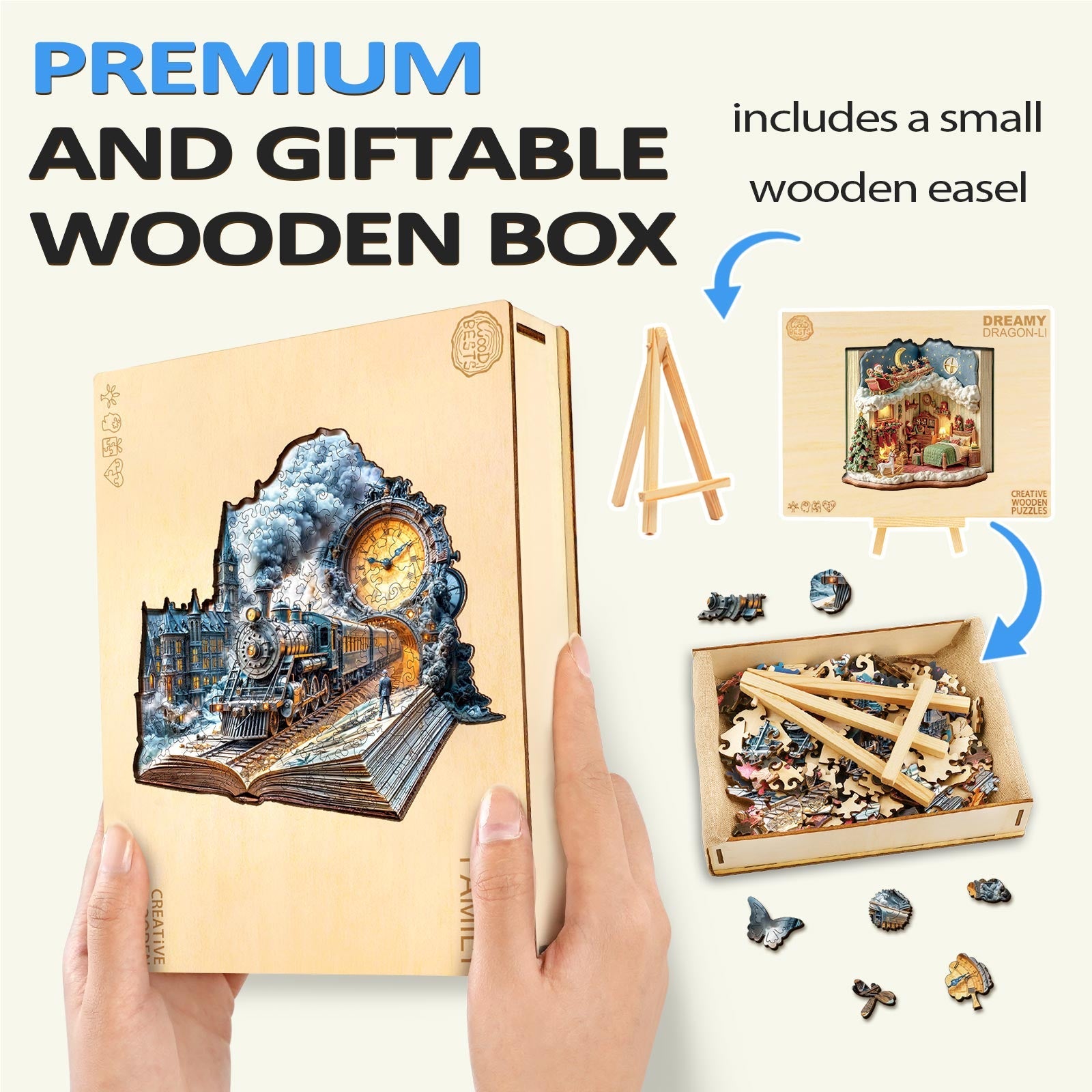 Chrono Train Wooden Jigsaw Puzzle