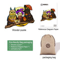 Halloween Owls Wooden Jigsaw Puzzle