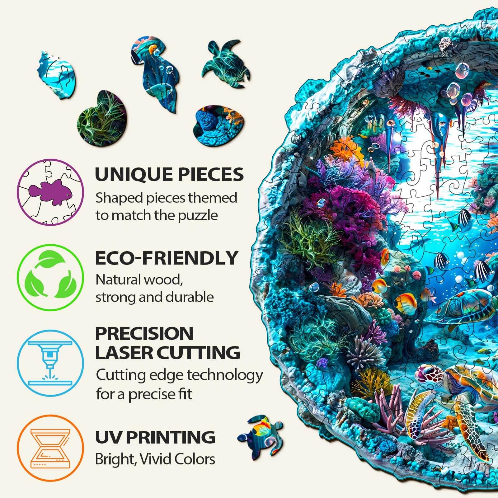 Seabed Wooden Jigsaw Puzzle