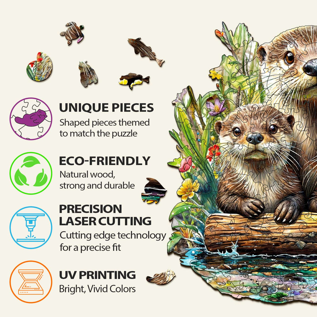 Otter Wooden Jigsaw Puzzle
