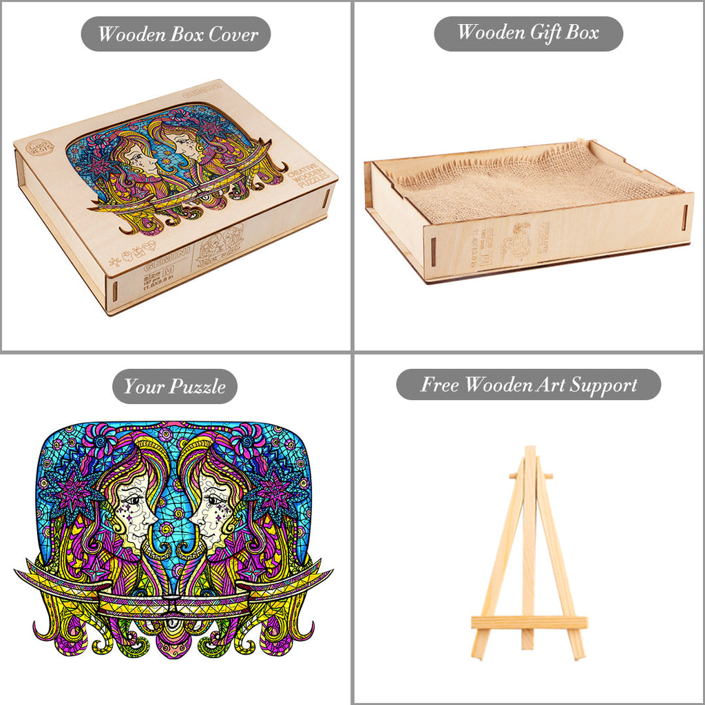 Constellation Gemini Wooden Jigsaw Puzzle