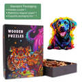 Black Labrador Wooden Jigsaw Puzzle