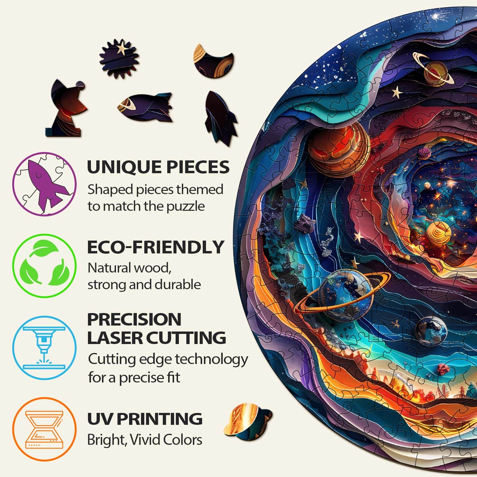 Universe Wooden Jigsaw Puzzle