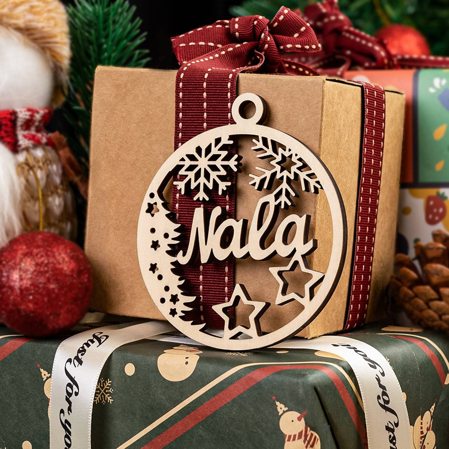 Personalized Dog/Cat Paw Angel Wings Ornament -Cat Paw