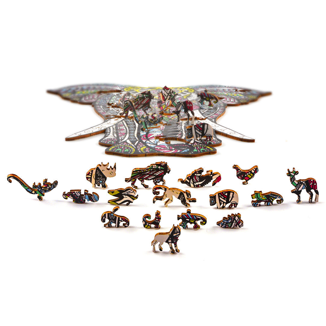 Noble Elephant Wooden Jigsaw Puzzle