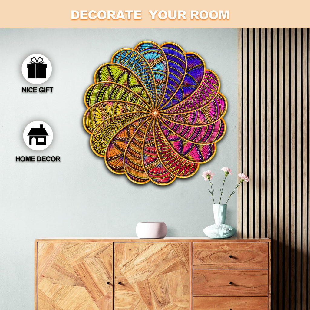 Mandala-4 Wooden Jigsaw Puzzle