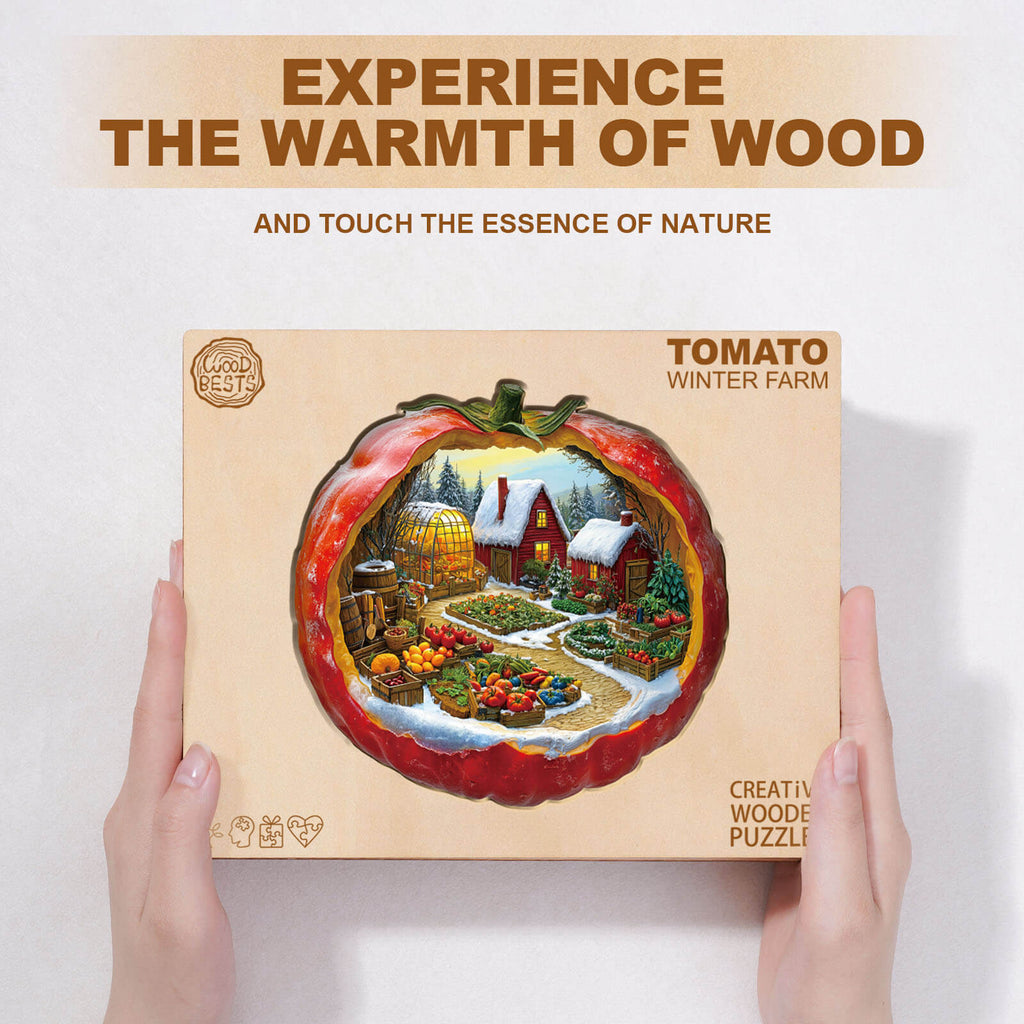 Tomato Winter Farm Wooden Jigsaw Puzzle