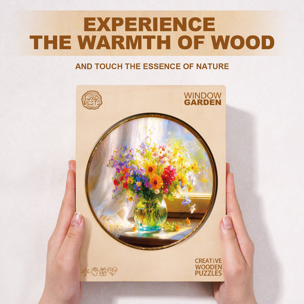 Window Garden Wooden Jigsaw Puzzle