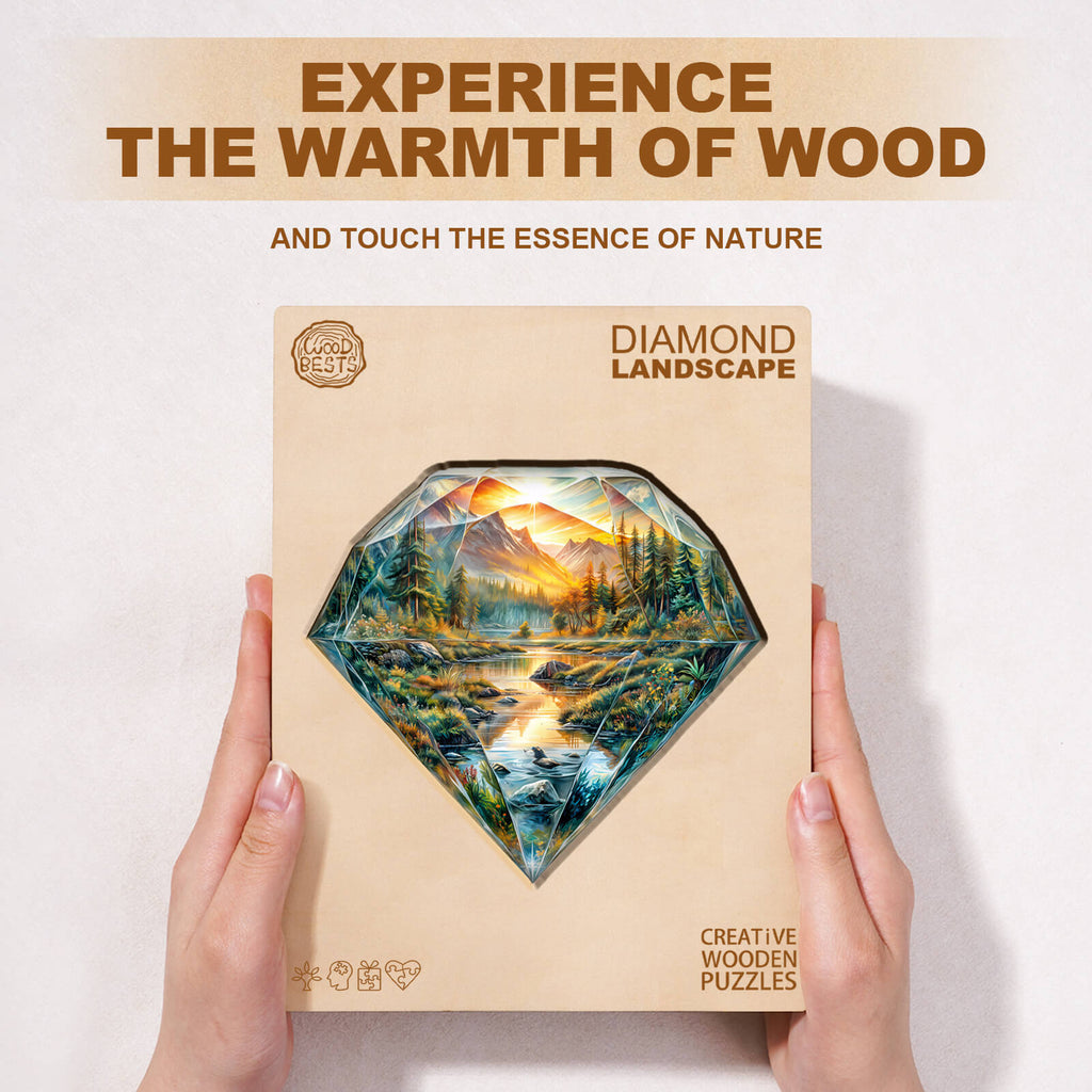 Diamond Landscape Wooden Jigsaw Puzzle