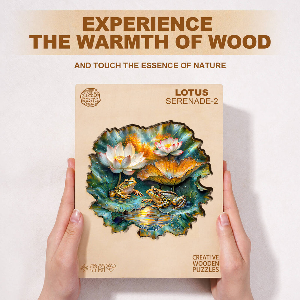 Lotus Serenade-2 Wooden Jigsaw Puzzle
