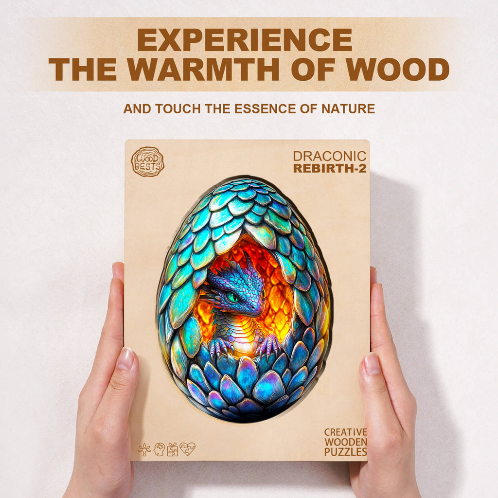 Draconic Rebirth-2  Wooden Jigsaw Puzzle