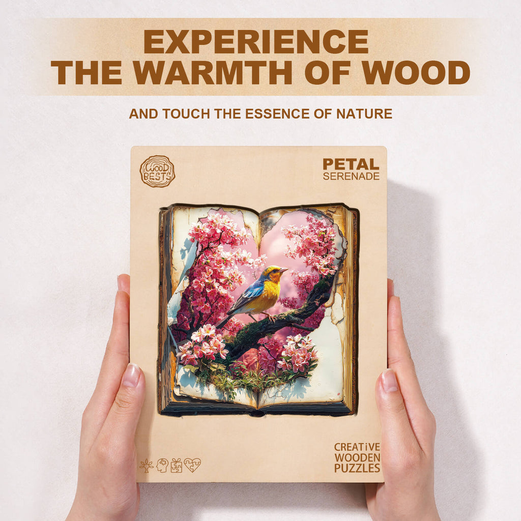 Petal Serenade Wooden Jigsaw Puzzle