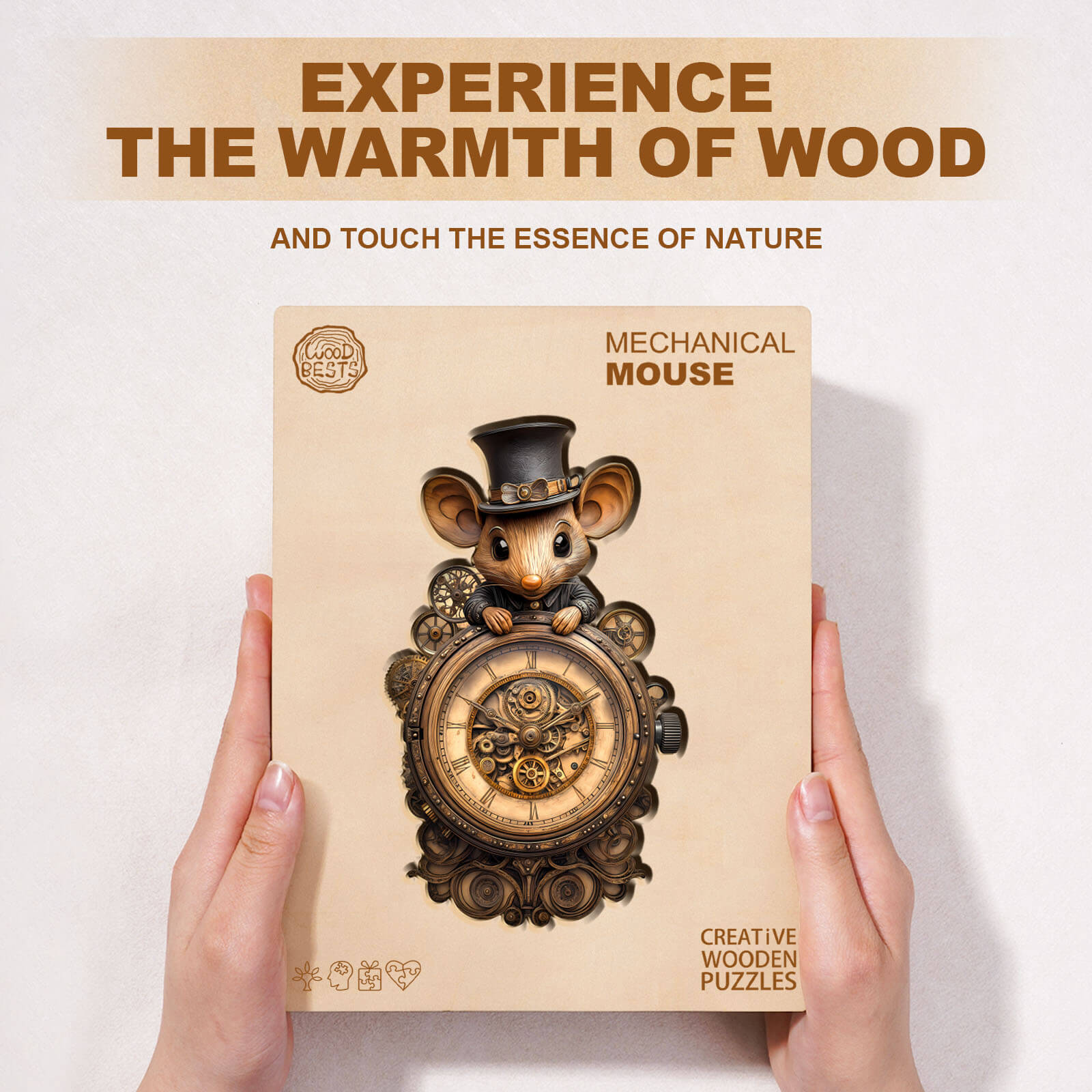 Mechanical mouse Wooden Jigsaw Puzzle