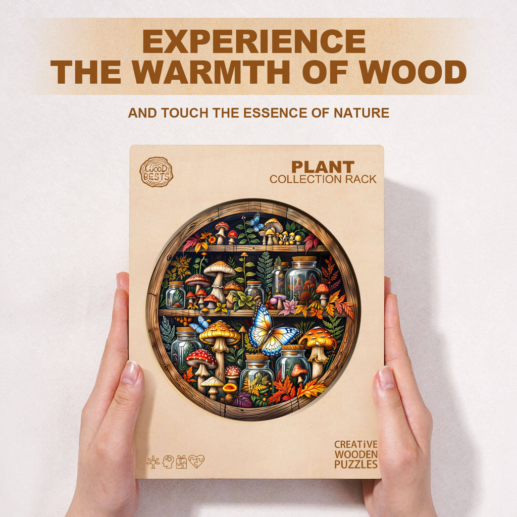 Plant collection rack Wooden Jigsaw Puzzle