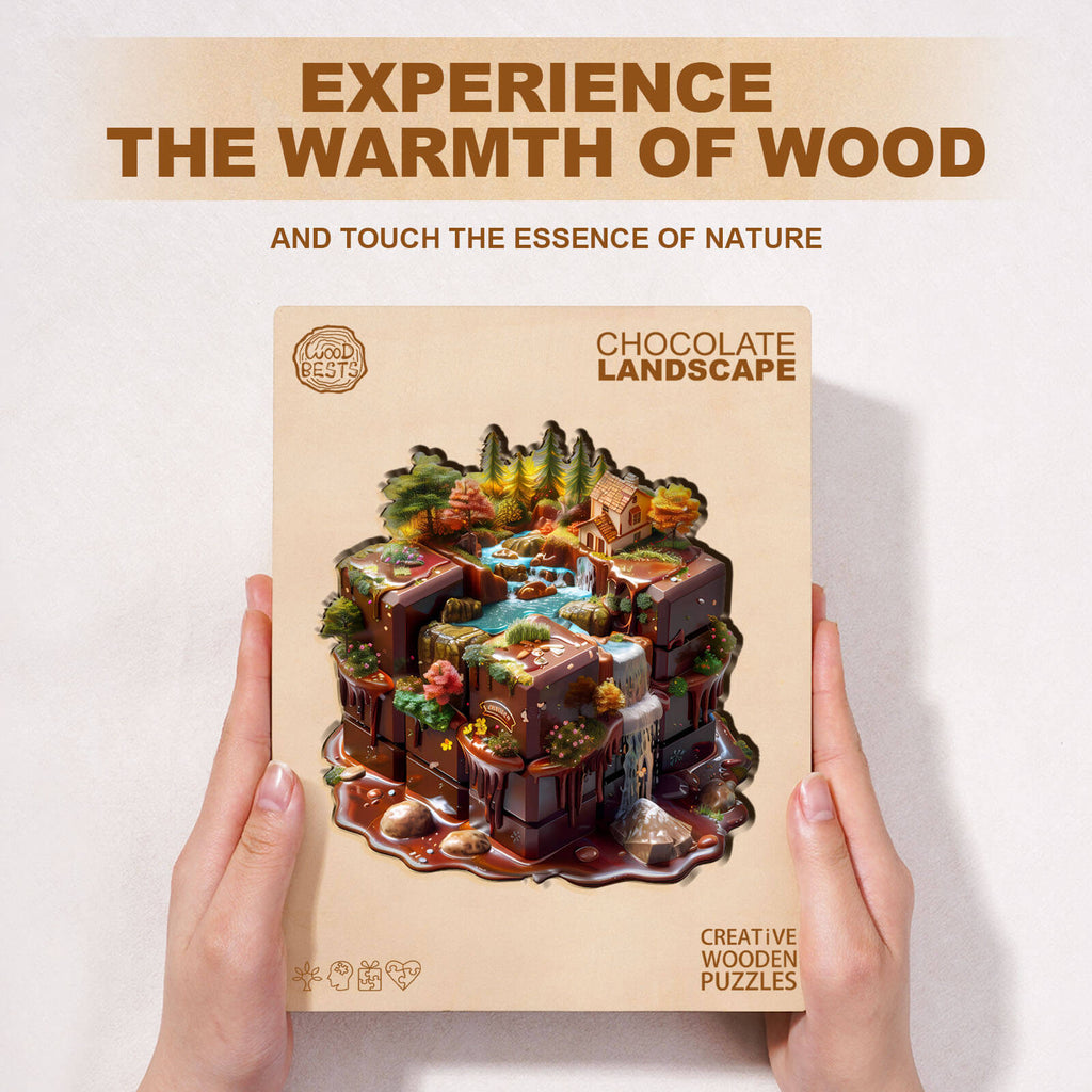 Chocolate Landscape Wooden Jigsaw Puzzle