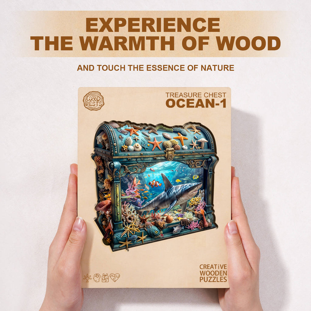 Treasure Chest Ocean-1 Wooden Jigsaw Puzzle
