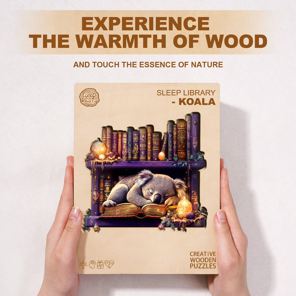 Sleep Library-Koala Wooden Jigsaw Puzzle