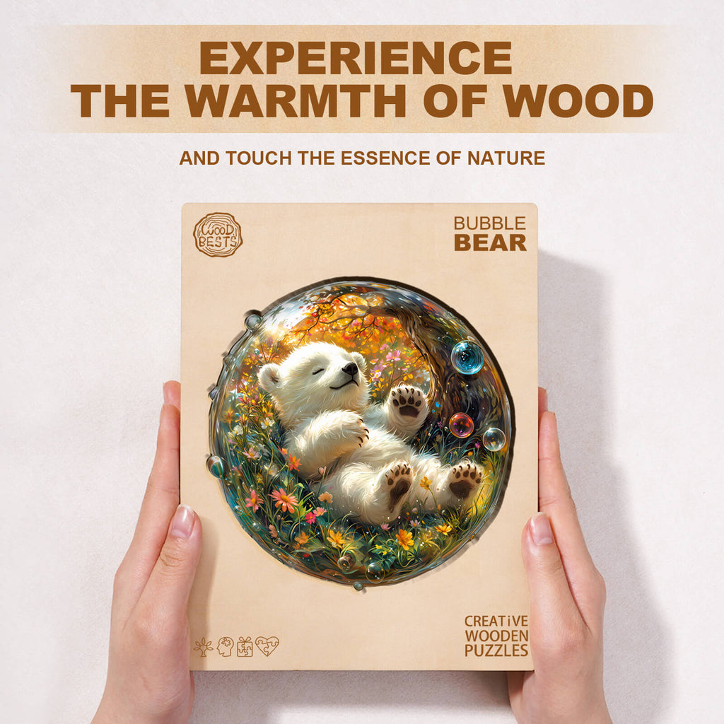 Bubble bear Wooden Jigsaw Puzzle
