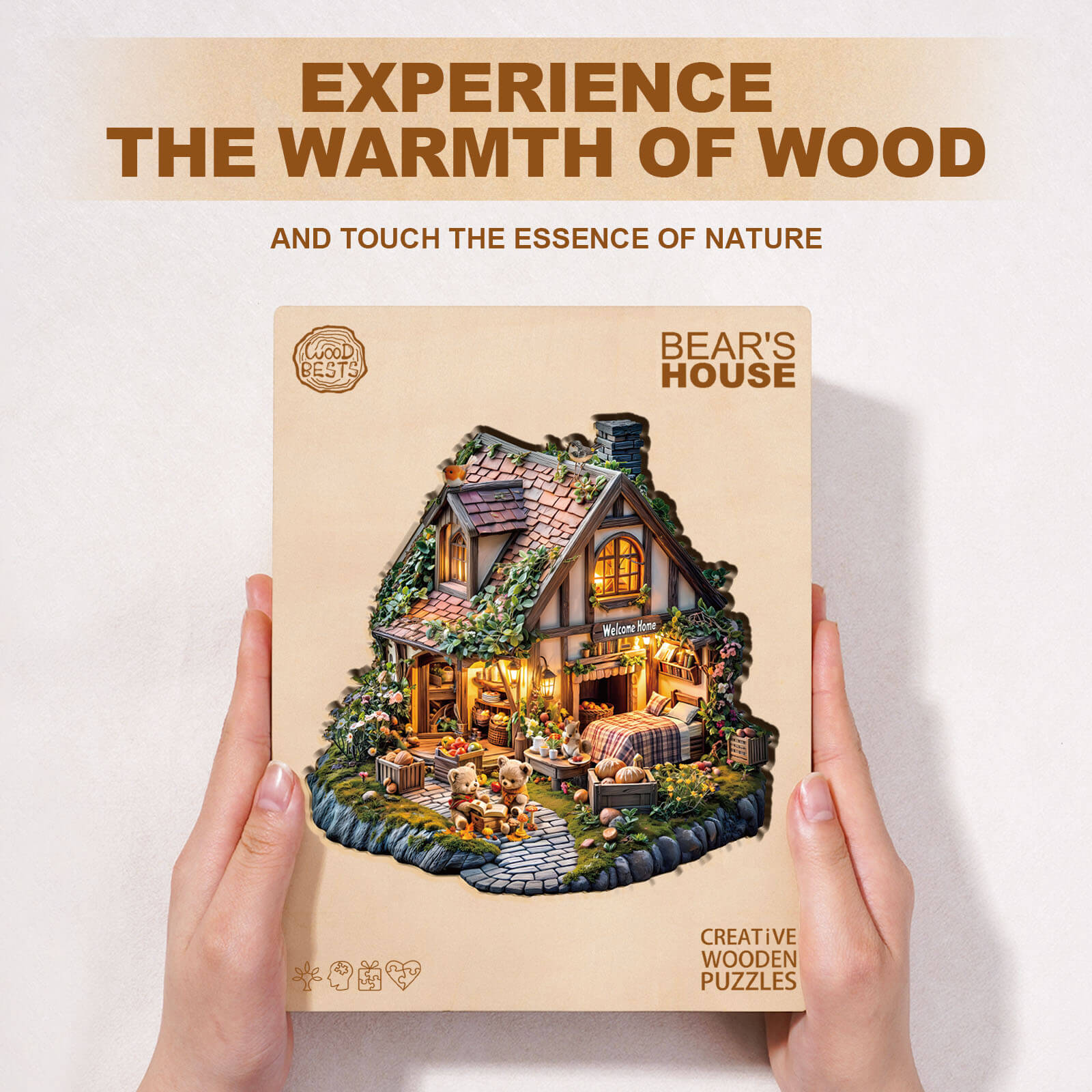 Bear's house Wooden Jigsaw Puzzle