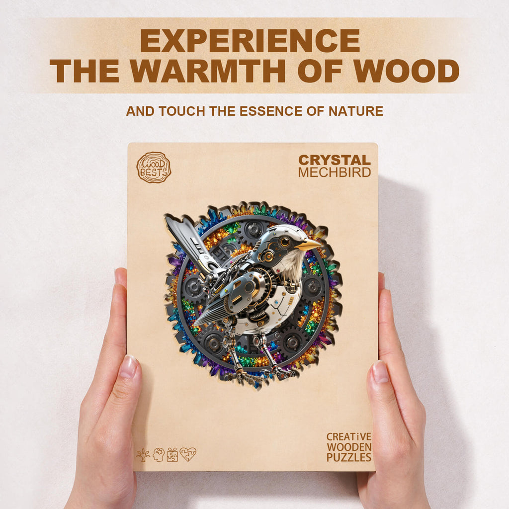 Crystal Mechbird Wooden Jigsaw Puzzle