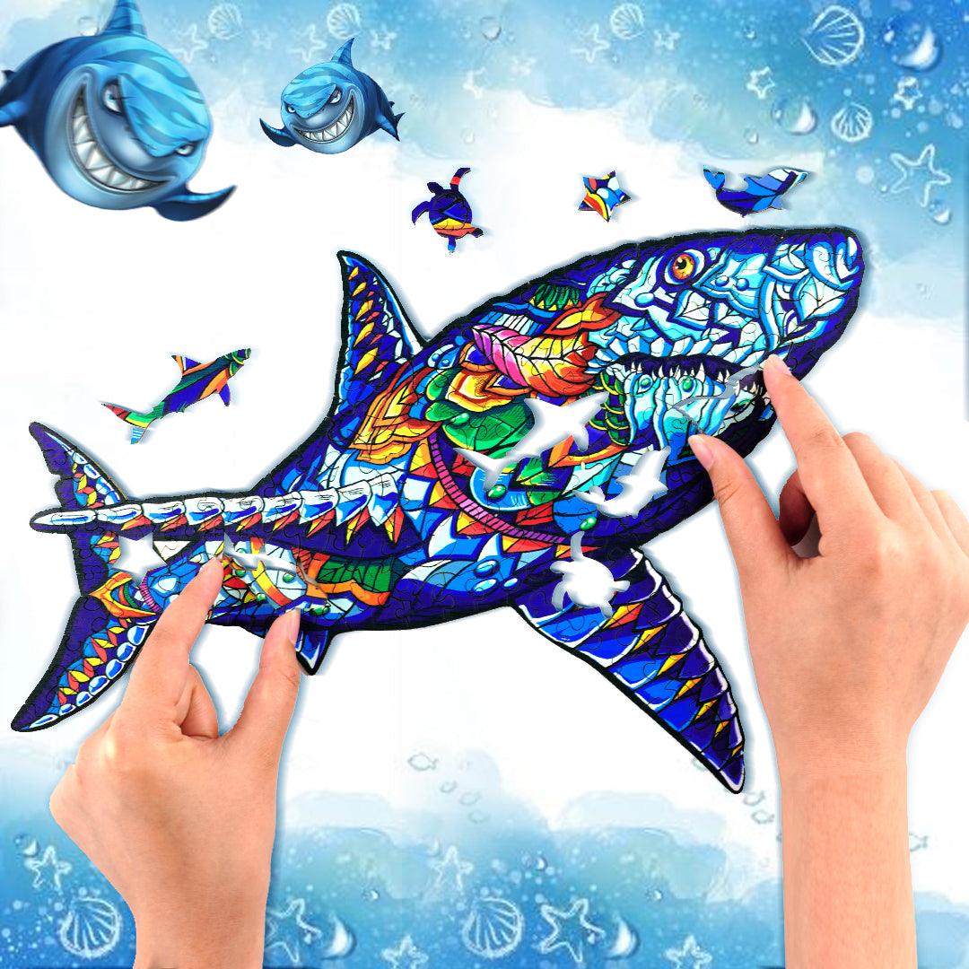 Shake Shark Wooden Jigsaw Puzzle
