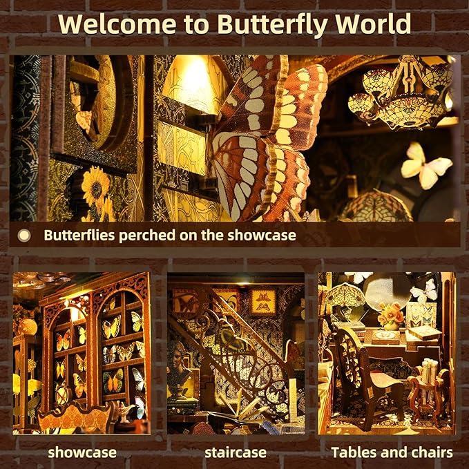 Random Different Styles of Book Nook Kit
