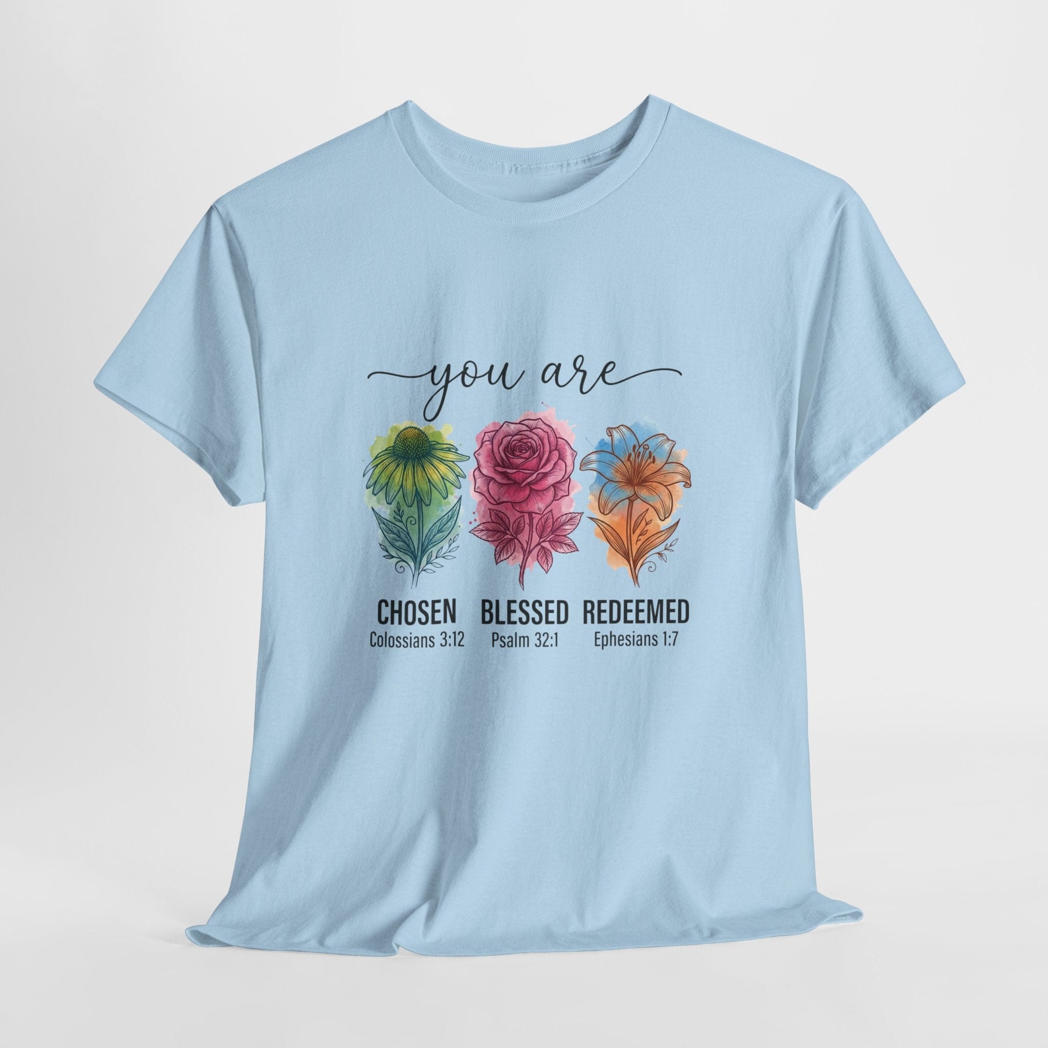 CHOSEN BLESSED REDEEMED TEE