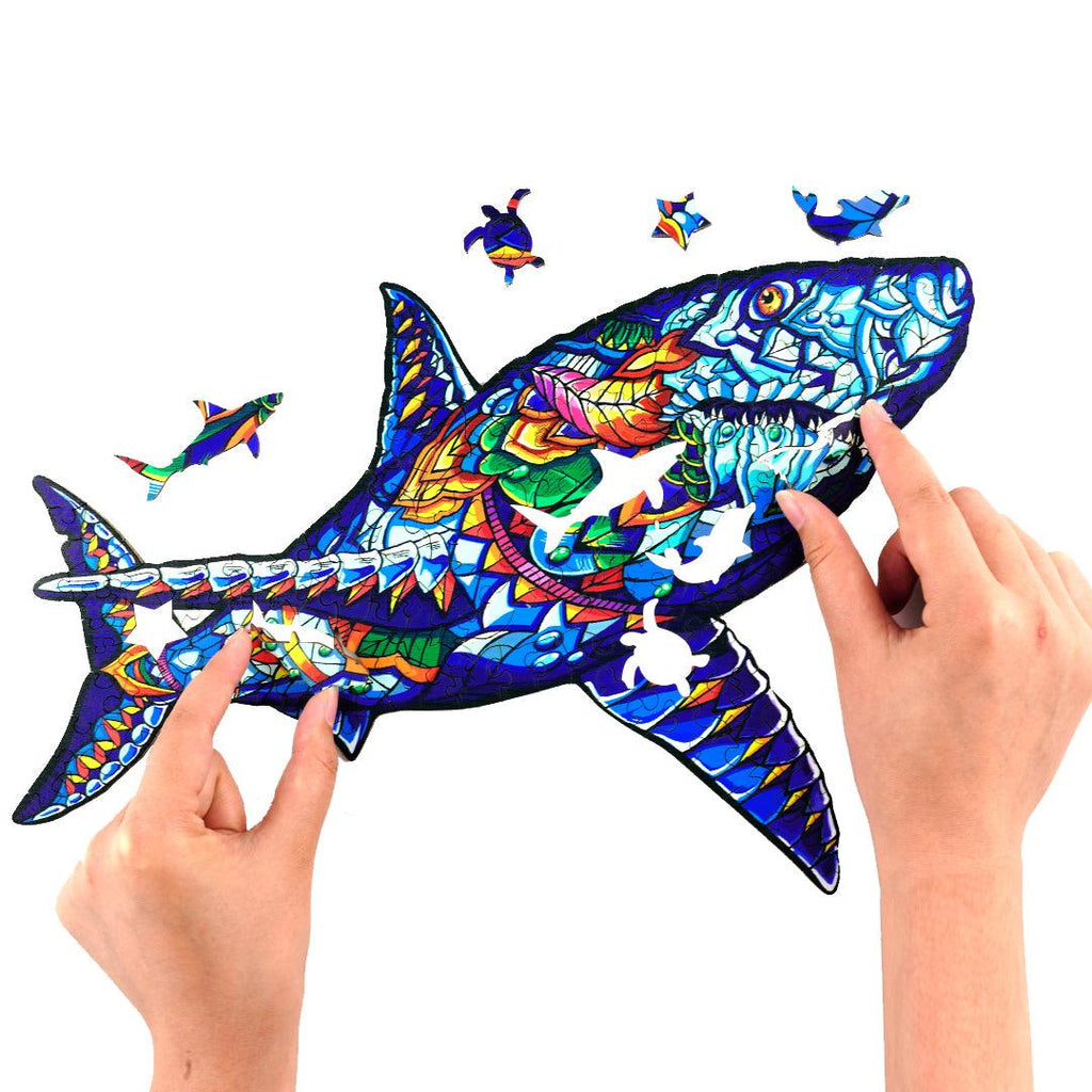 Shake Shark Wooden Jigsaw Puzzle