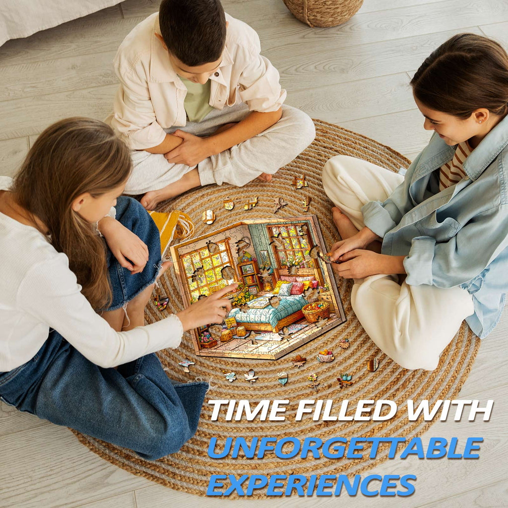 3D Warm Room Wooden Jigsaw Puzzle