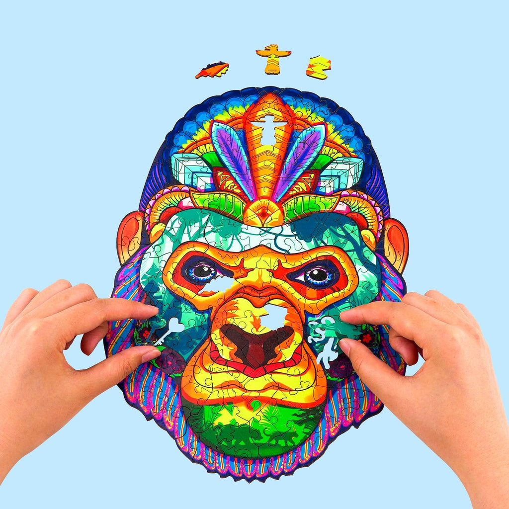 Jungle King Kong Wooden Jigsaw Puzzle