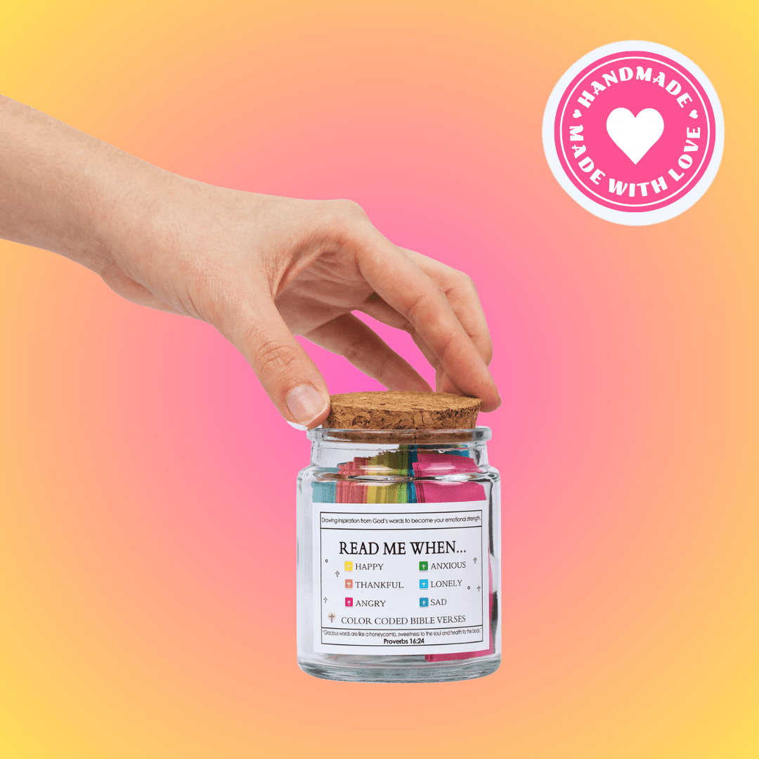(FULL GIFTING SET) Handmade 90 Day Bible Jar