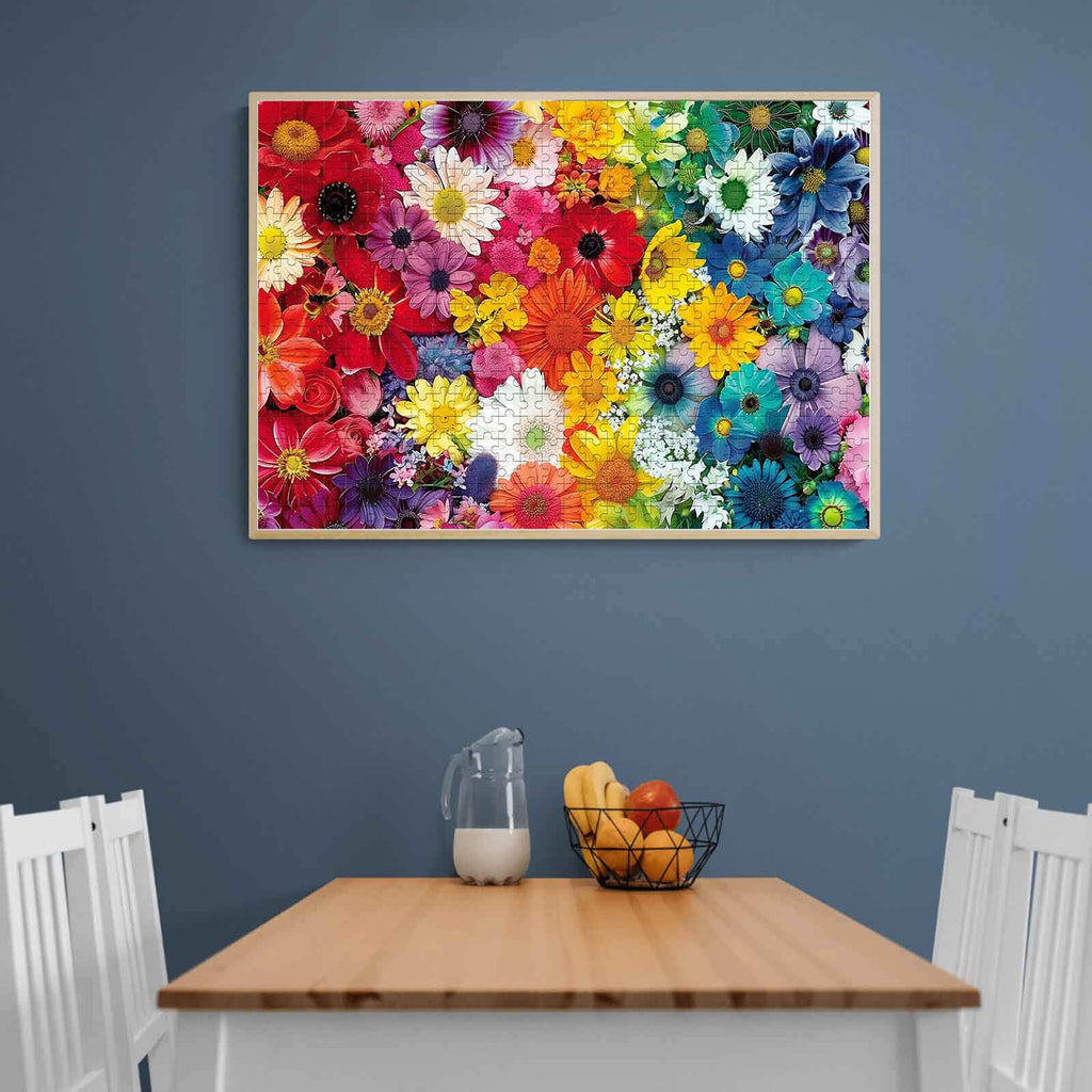 Colorful Flowers 500 / 1000 Piece Puzzle