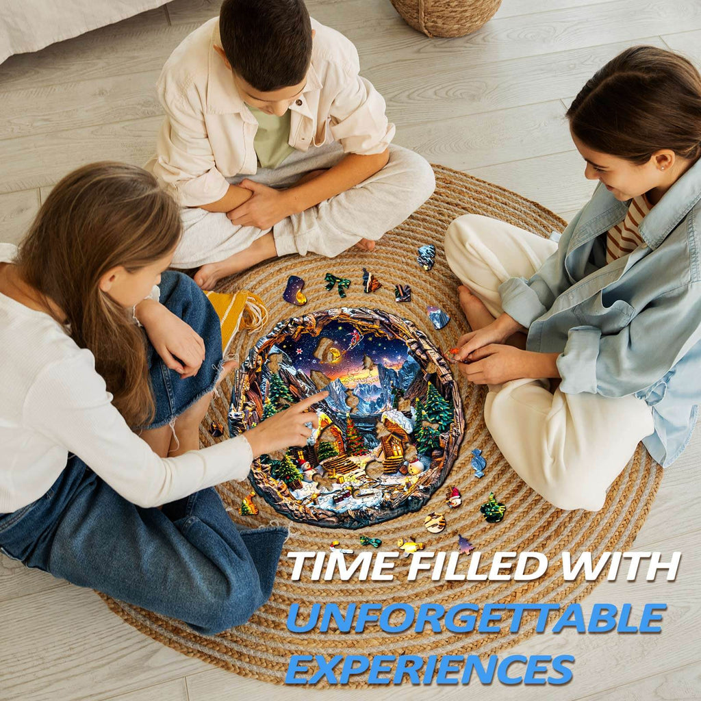 Christmas Eve Wooden Jigsaw Puzzle